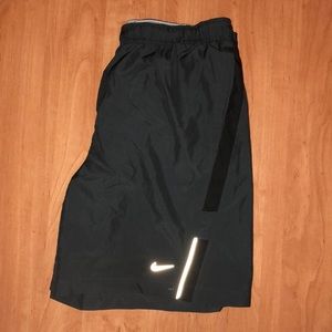 Gray & Black Nike Running Shorts